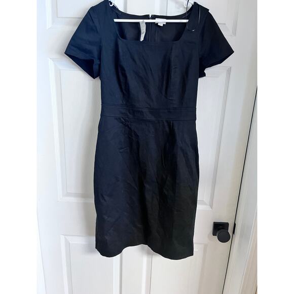 NWT 10 Tailored Black Sheath Dress - Picture 1 of 2